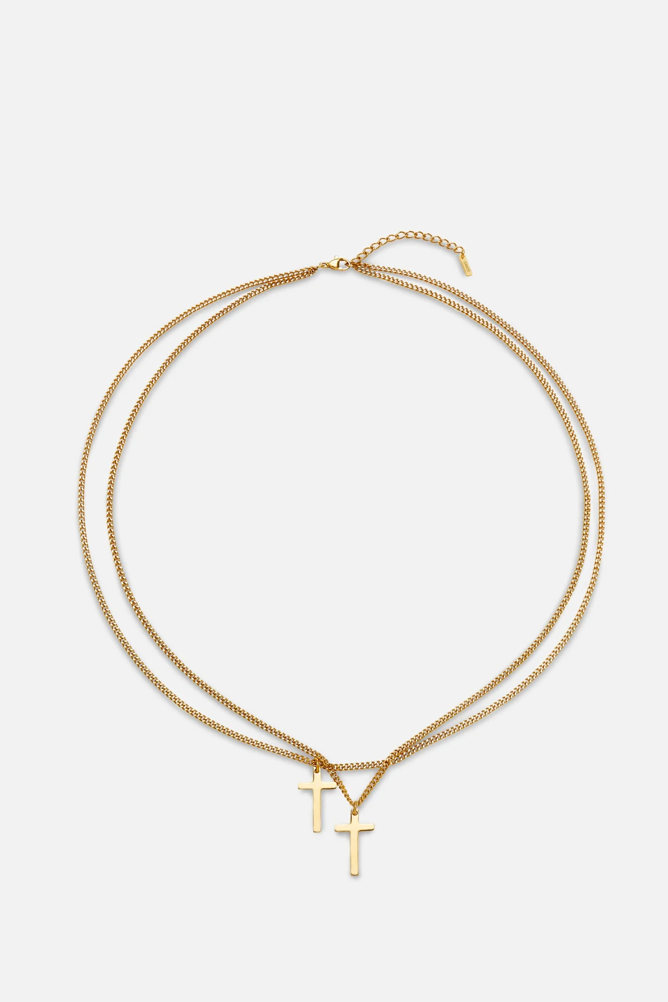 DOUBLE CROSS NECKLACE - Image 3