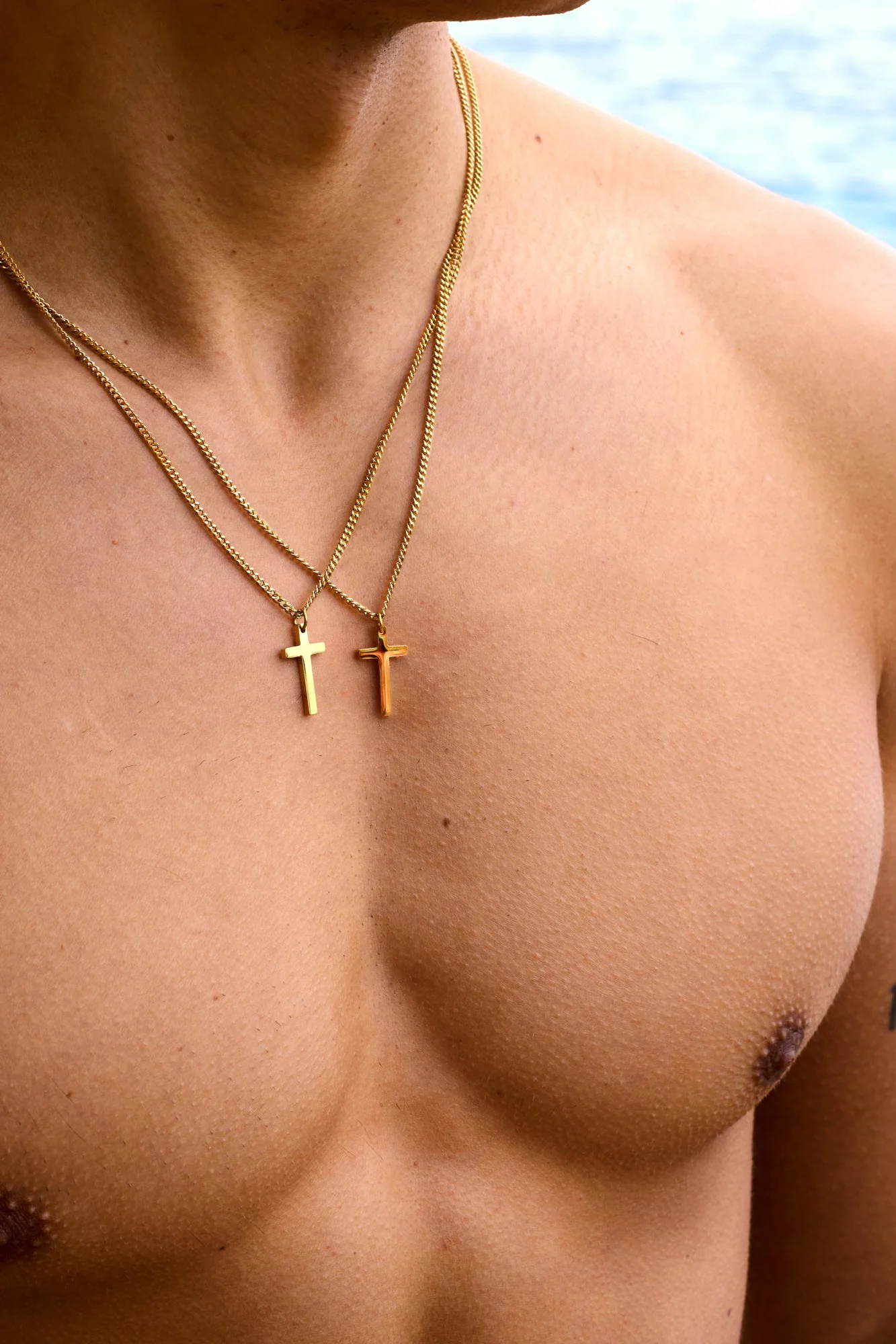 DOUBLE CROSS NECKLACE - Image 6
