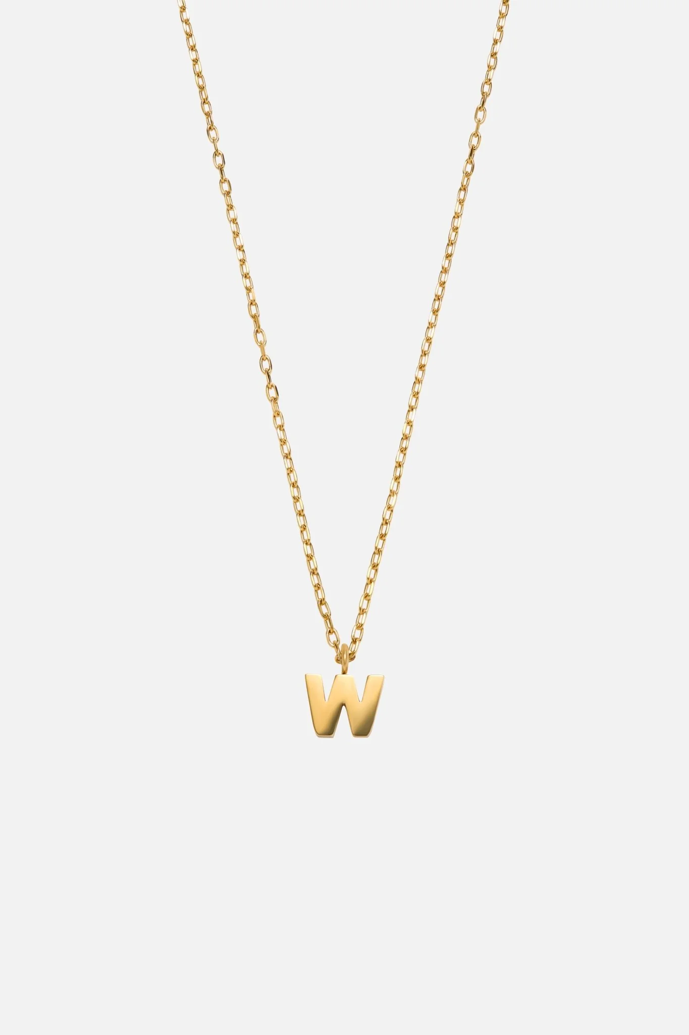 LETTER POLISHED NECKLACE (A-Z) - Image 35