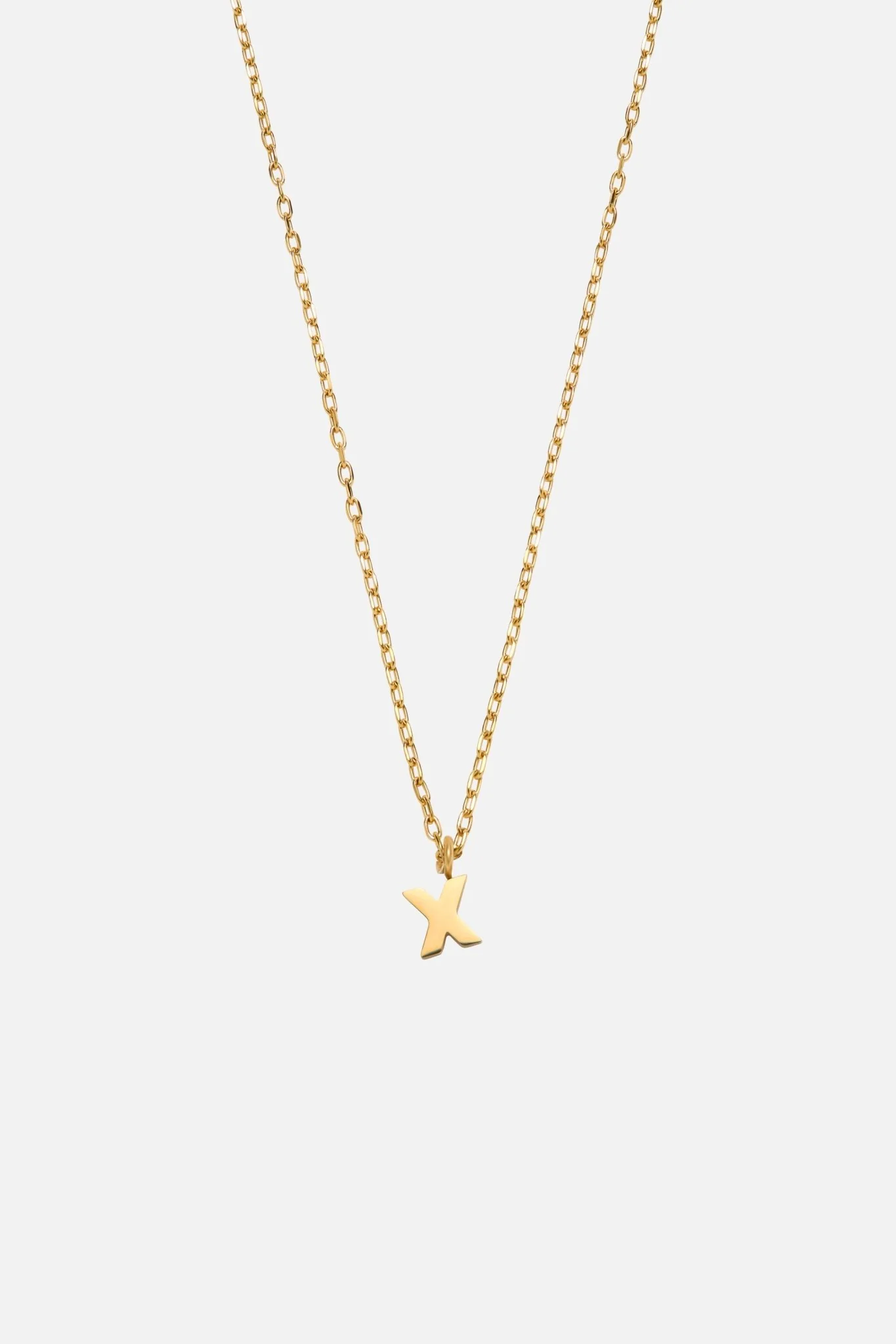 LETTER POLISHED NECKLACE (A-Z) - Image 36